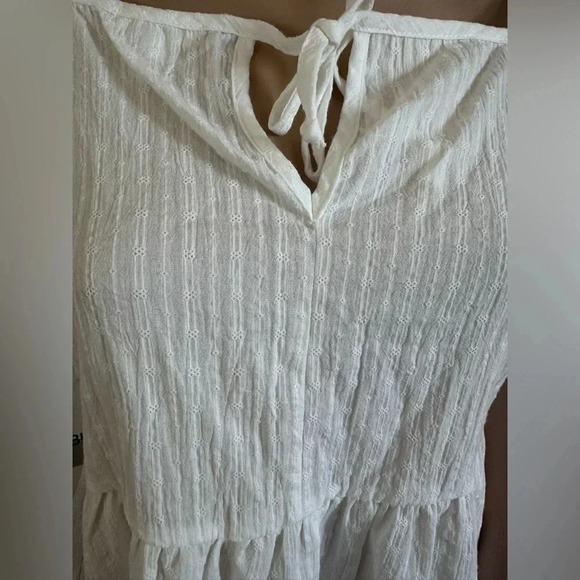 BP Baby doll Swiss dot puff sleeve flare flowy blouse size S NWT - Picture 5 of 5